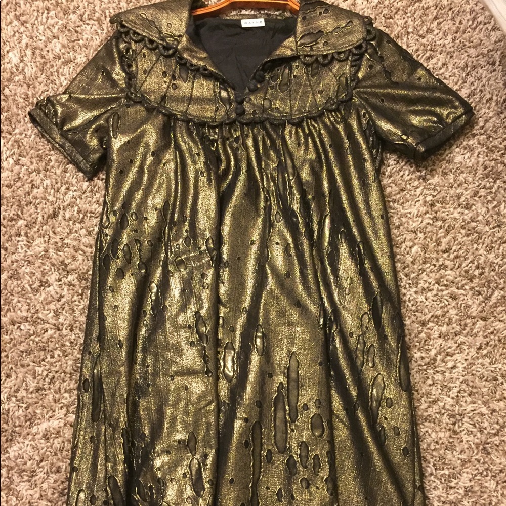 Wayne gold collard dress